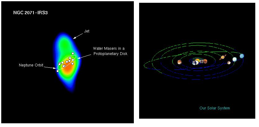 Masers in the protoplanetary disk