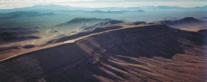 Aerial view of Yucca
	Mountain