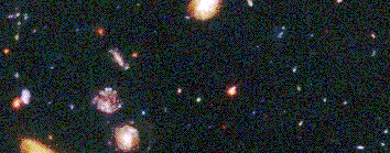 [Section of the Hubble Deep Field.]